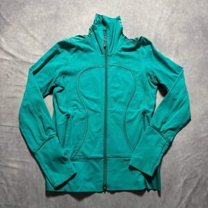 Lululemon Define Jacket Teal Green Full Zip Athletic Yoga Workout Top Womens